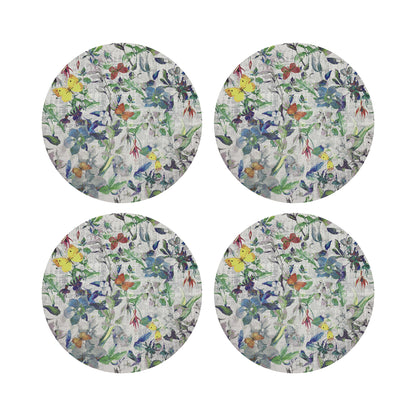 Garden Fantasia 16&quot; Round Pebble Placemat, Set Of 4 - nicolettemayer.com
