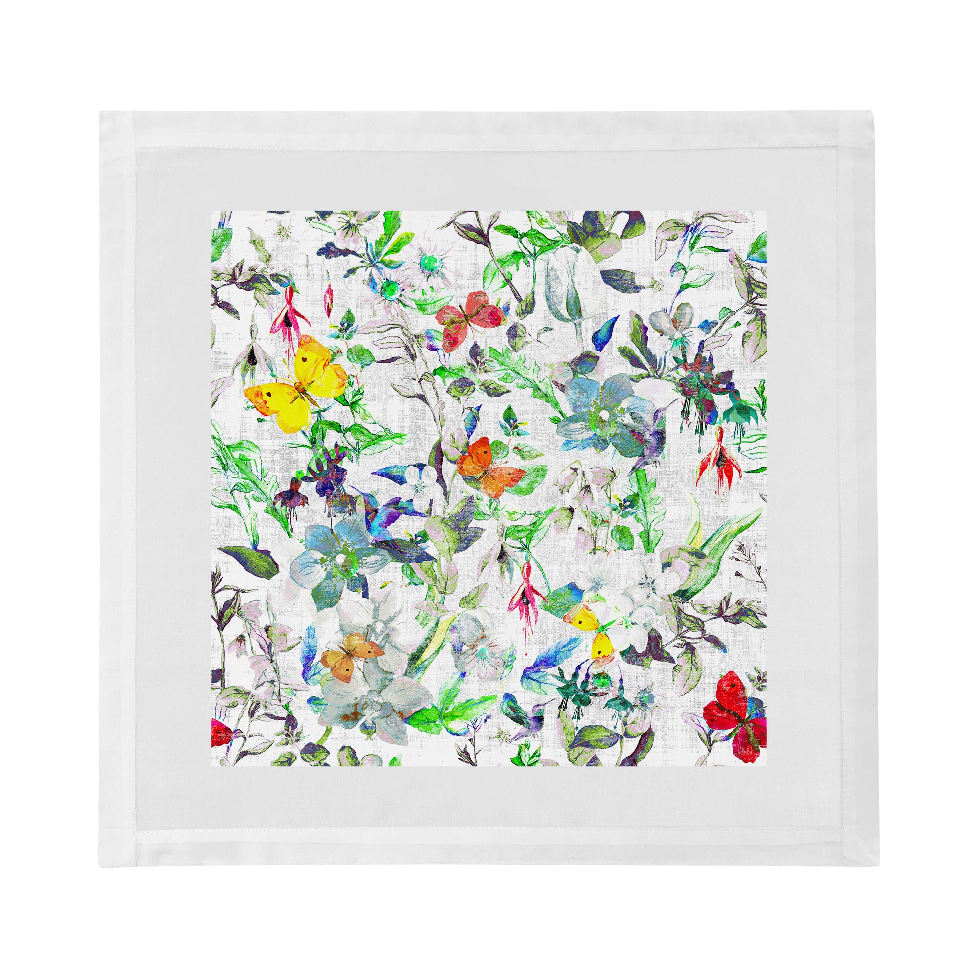 Garden Fantasia Cotton Sateen Dinner Napkins - nicolettemayer.com