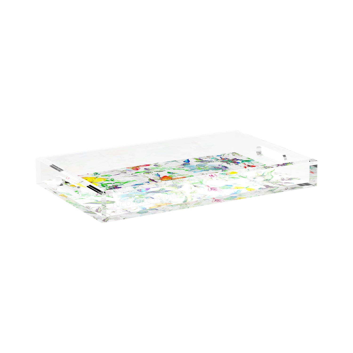 Garden Fantasia 17X10.5 Acrylic Tray - nicolettemayer.com

