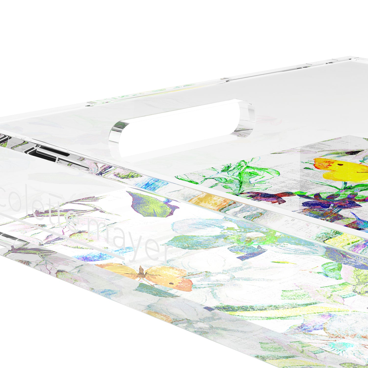 Garden Fantasia 22.5X14.5 Acrylic Tray - nicolettemayer.com
