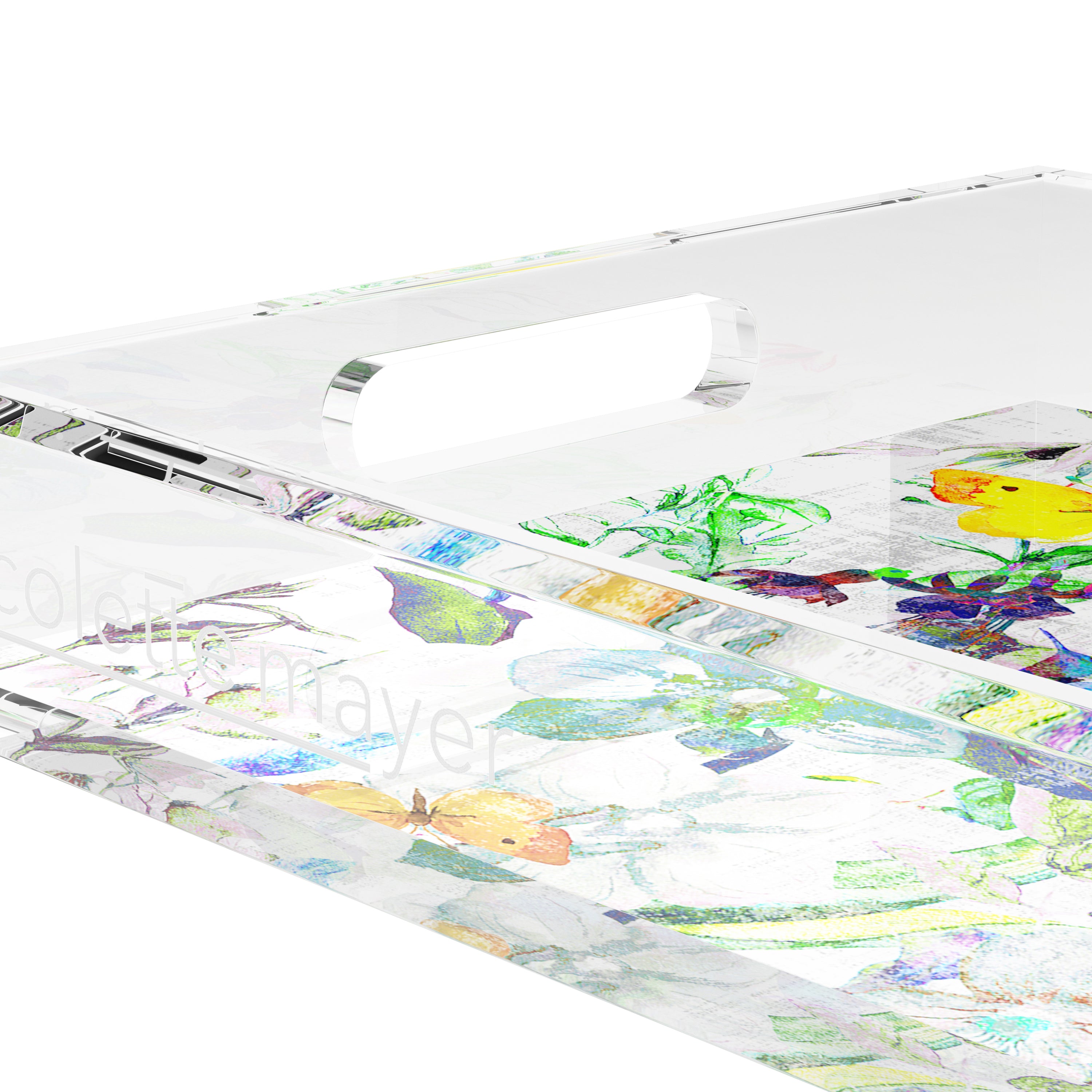 Garden Fantasia 22.5X14.5 Acrylic Tray - nicolettemayer.com
