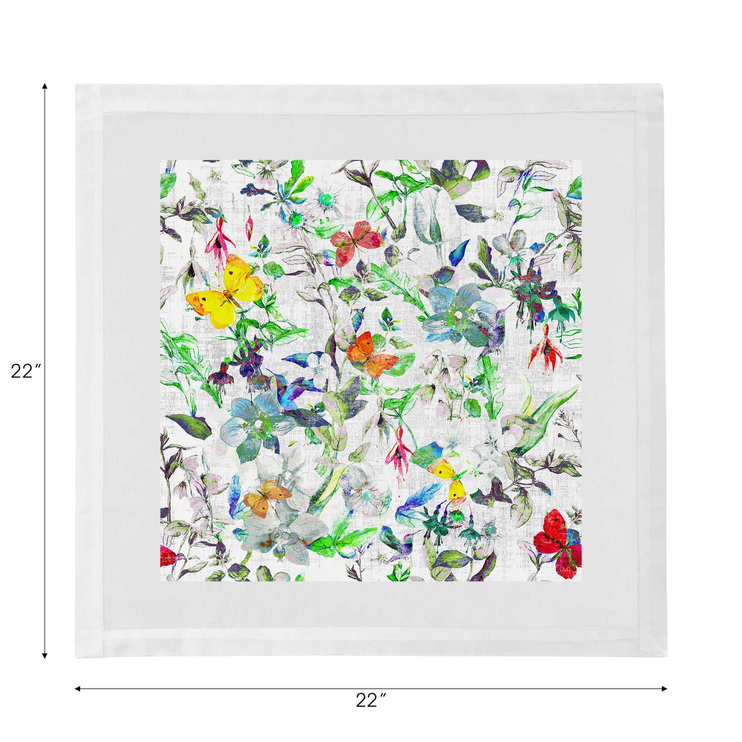 Garden Fantasia Cotton Sateen Dinner Napkins - nicolettemayer.com