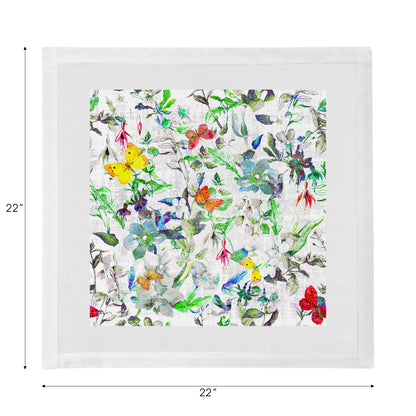Garden Fantasia Cotton Sateen Dinner Napkins - nicolettemayer.com