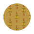 Gem Citrines And Sapphires Gold 16" Round Pebble Placemats, Set of 4 - nicolettemayer.com
