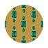 Gem Emeralds Gold 16" Round Pebble Placemats, Set of 4 - nicolettemayer.com
