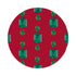 Gem Emeralds Red 16" Round Pebble Placemats, Set of 4 - nicolettemayer.com
