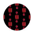 Gem Rubys Black 16" Round Pebble Placemats, Set of 4 - nicolettemayer.com
