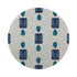 Gem Sapphires White Round Beaded Placemat Smooth - nicolettemayer.com