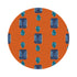 Gem Sapphires Orange 16" Round Pebble Placemats, Set of 4 - nicolettemayer.com
