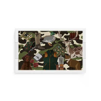 Gentleman Hunter Olive Camo 12.5X7.75 Acrylic Tray - nicolettemayer.com
