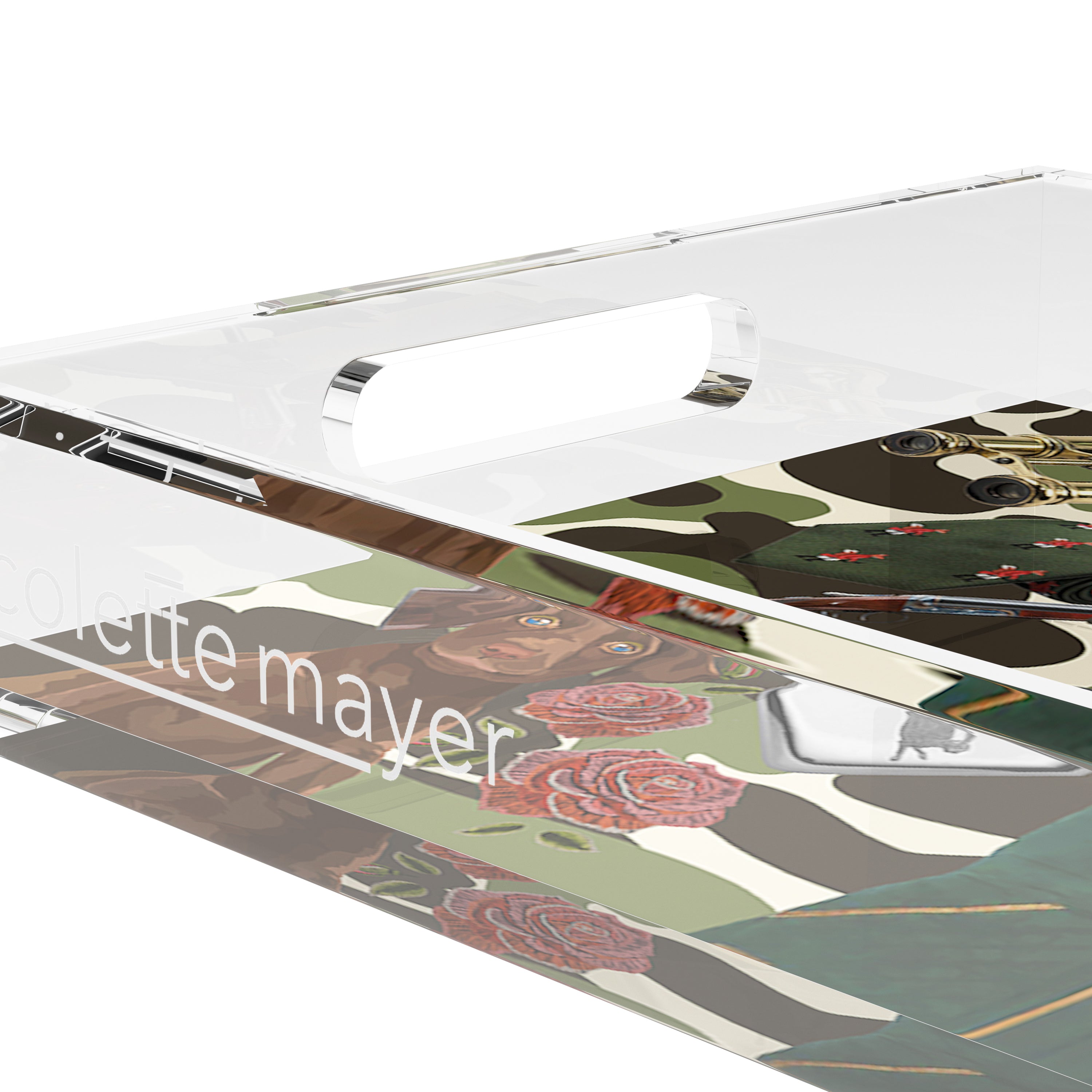Gentleman Hunter Olive Camo 22.5X14.5 Acrylic Tray - nicolettemayer.com
