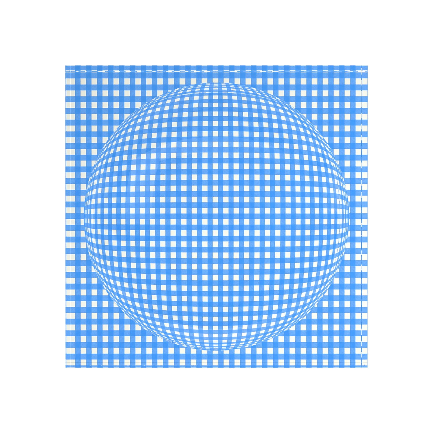 Gingham Blue Acrylic Candy Catchall Dish