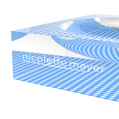 Gingham Blue Acrylic Candy Catchall Dish