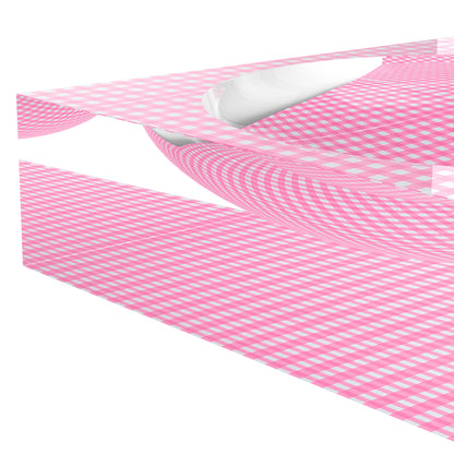 Gingham Pink Acrylic Candy Catchall Dish