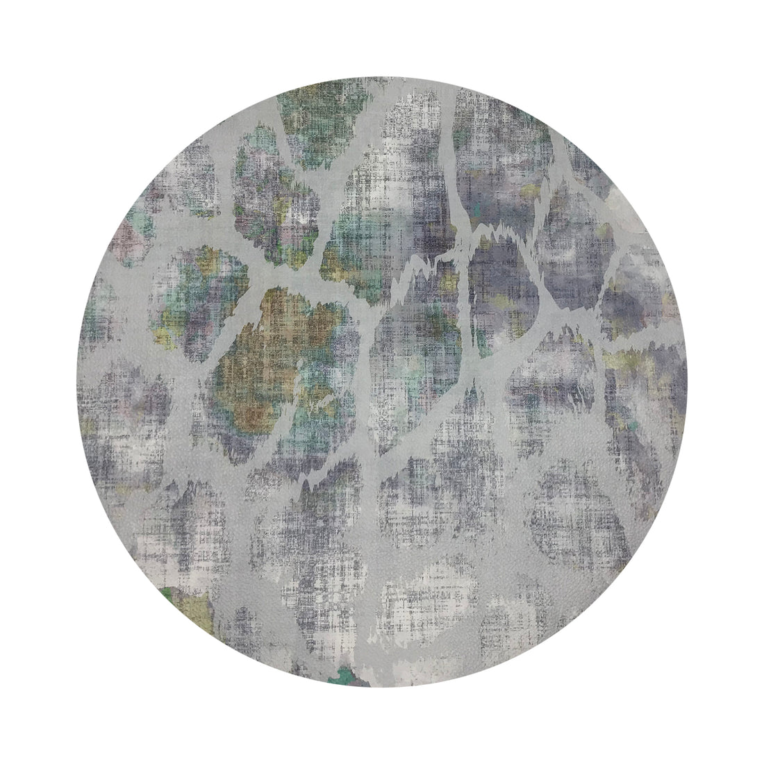 Giraffe Fall 16 Round Pebble Placemat, Set Of 4 - nicolettemayer.com