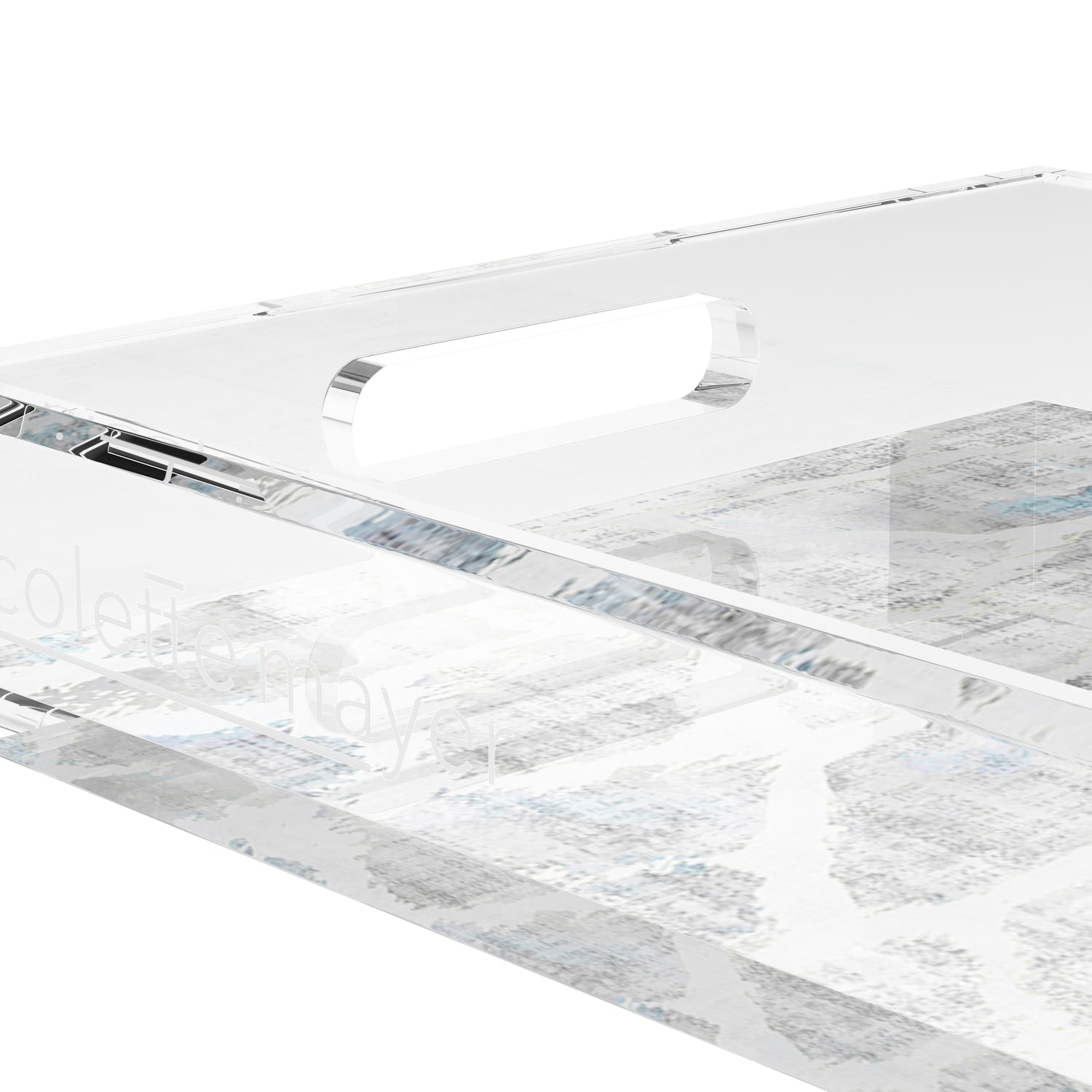 Giraffe Opulence 22.5X14.5 Acrylic Tray - nicolettemayer.com
