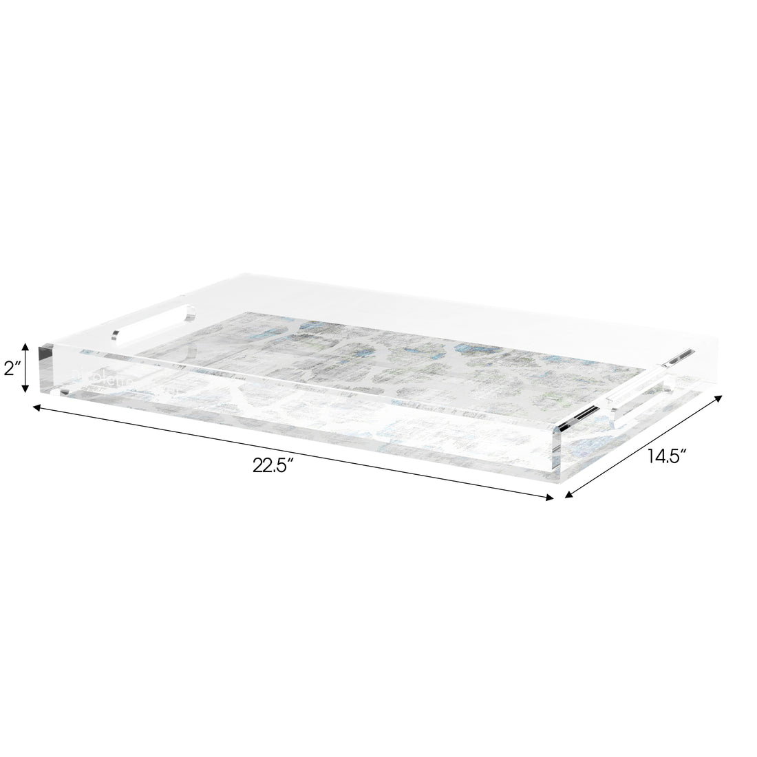 Giraffe Opulence 22.5X14.5 Acrylic Tray - nicolettemayer.com
