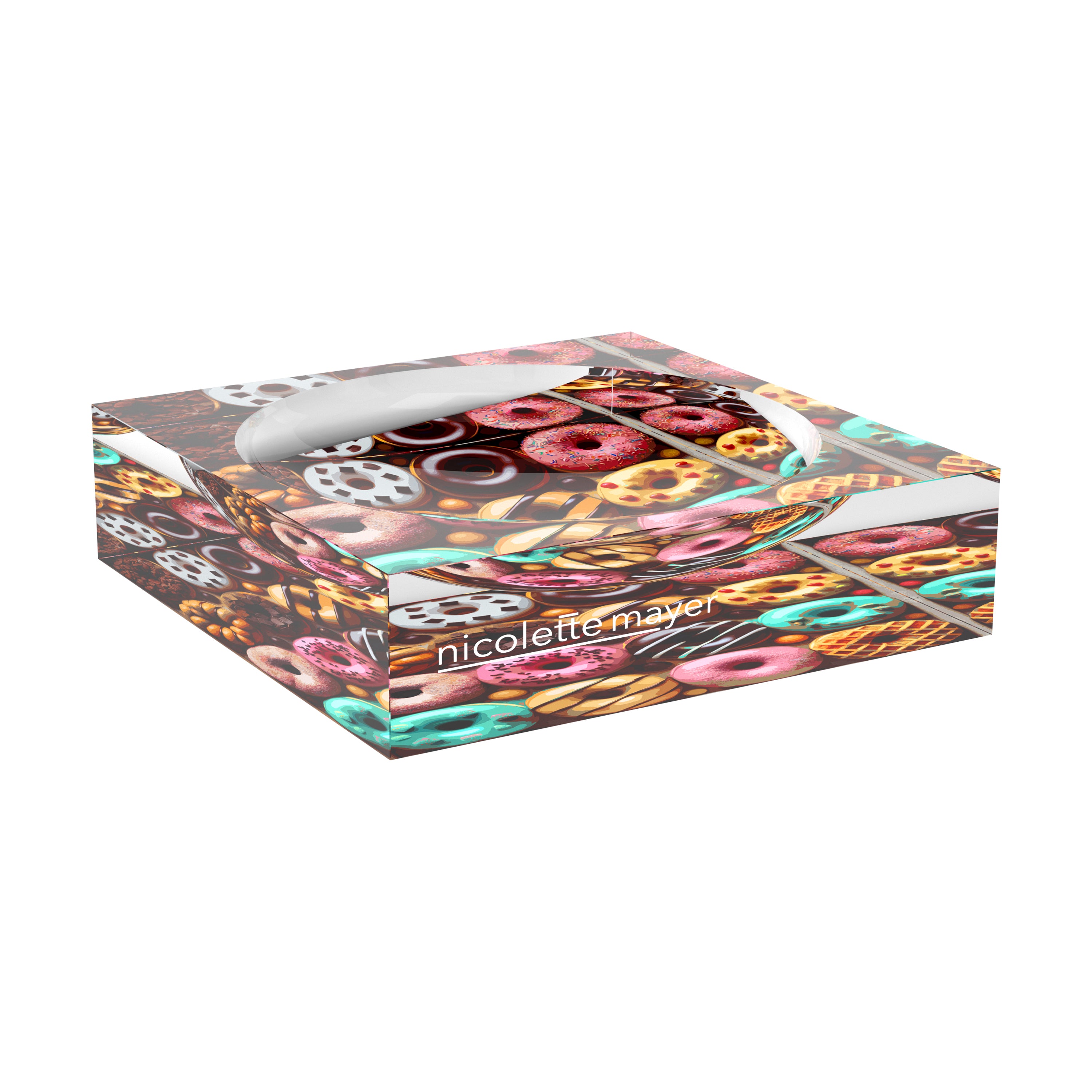 Glazed Donuts Acrylic Candy Catchall Dish