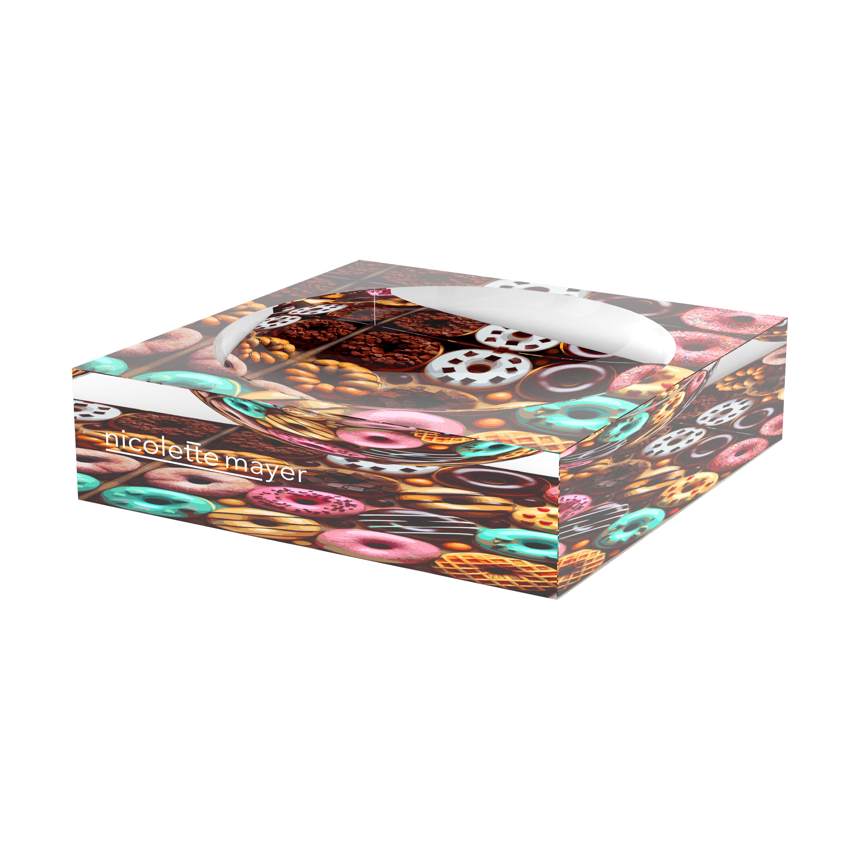 Glazed Donuts Acrylic Candy Catchall Dish