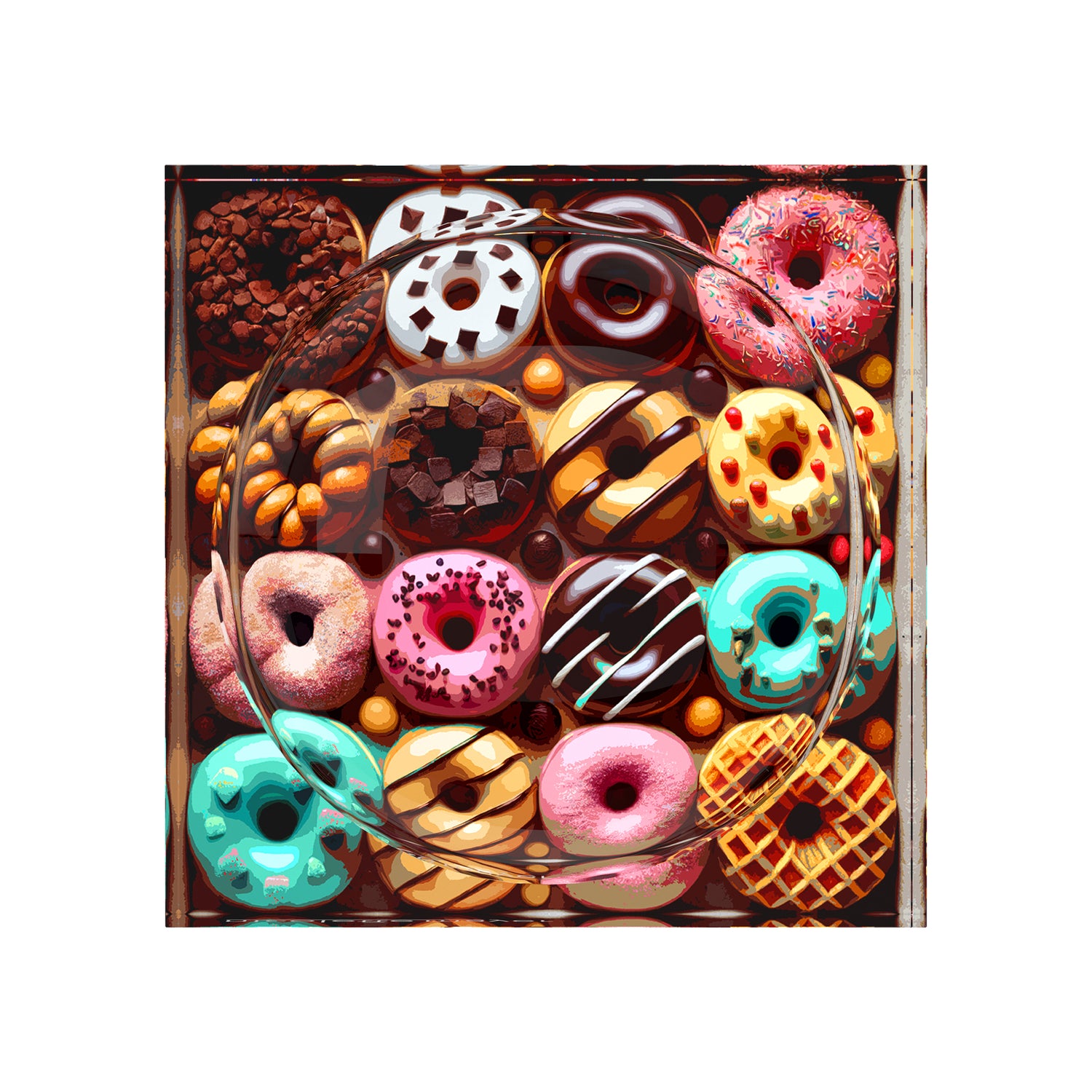 Glazed Donuts Acrylic Candy Catchall Dish