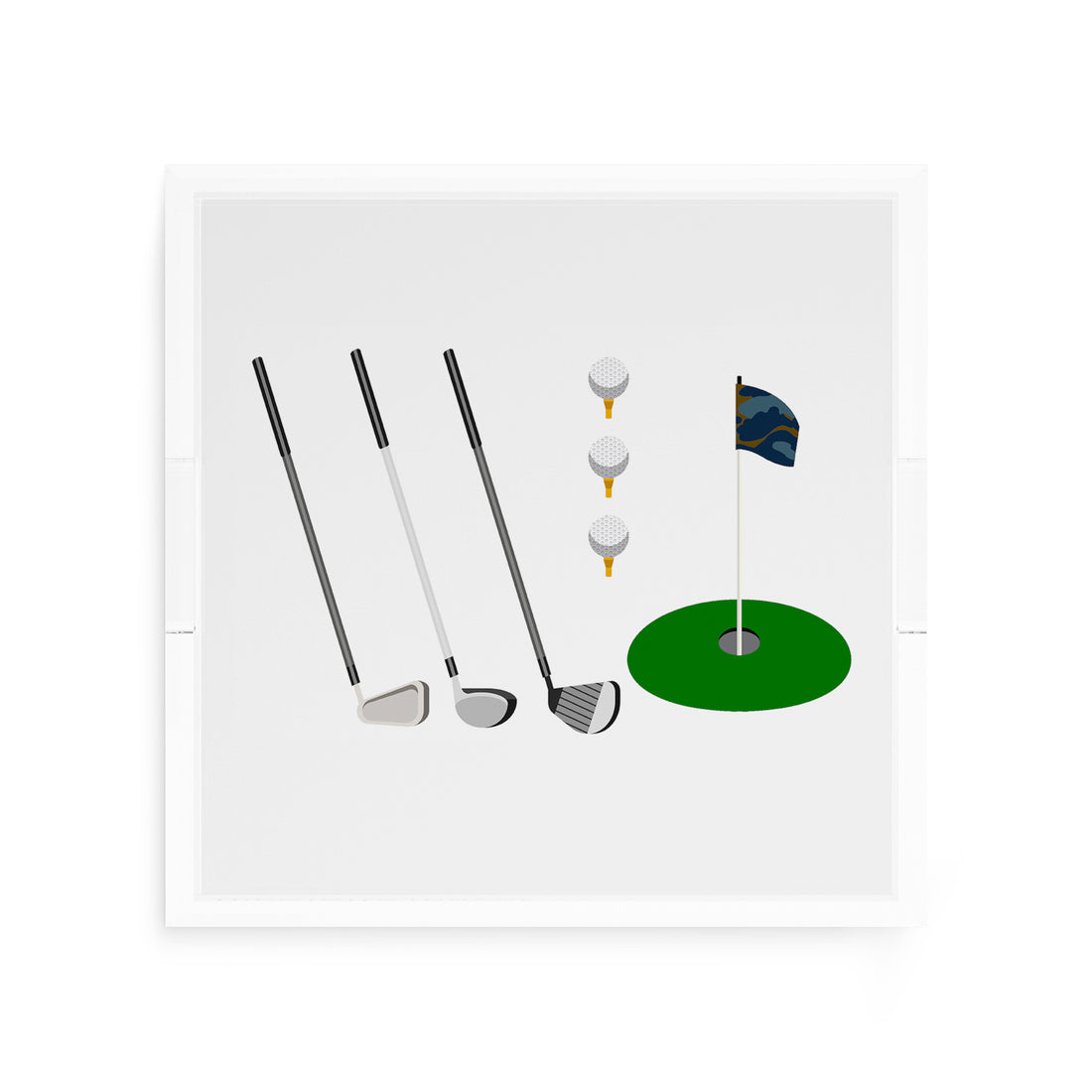 Golf 12X12 Acrylic Tray - nicolettemayer.com 