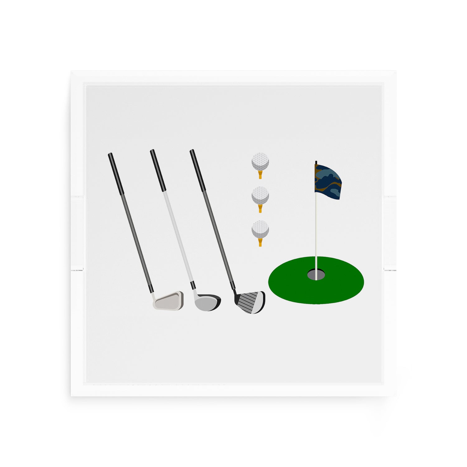 Golf 12X12 Acrylic Tray - nicolettemayer.com 