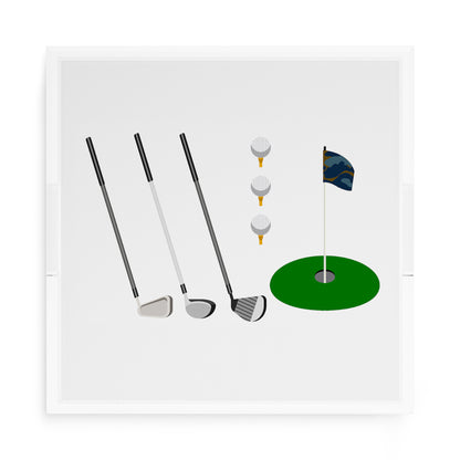 Golf 15X15 Acrylic Tray - nicolettemayer.com 