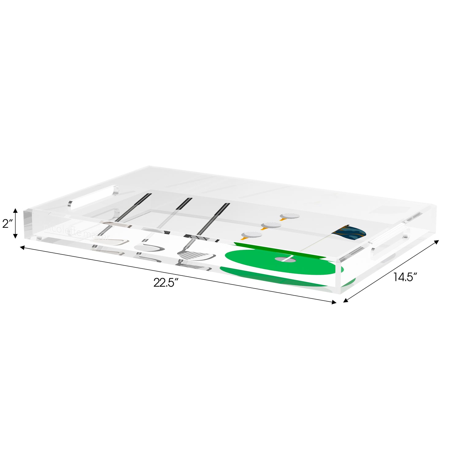 Goft  Set of 3 Acrylic Tray - nicolettemayer.com 