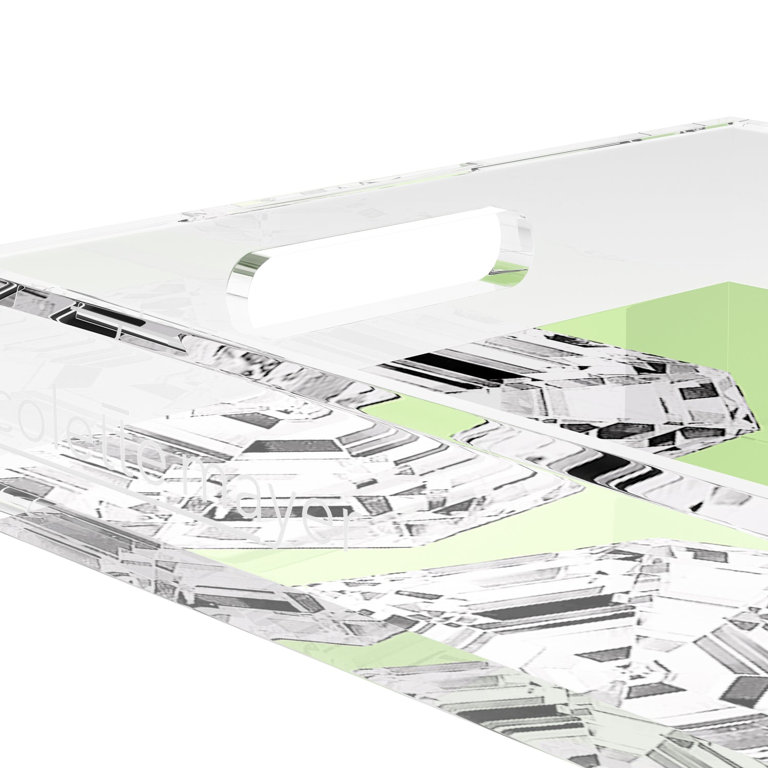 Got Rocks Gemstone Lime 12.5X7.75 Acrylic Tray - nicolettemayer.com
