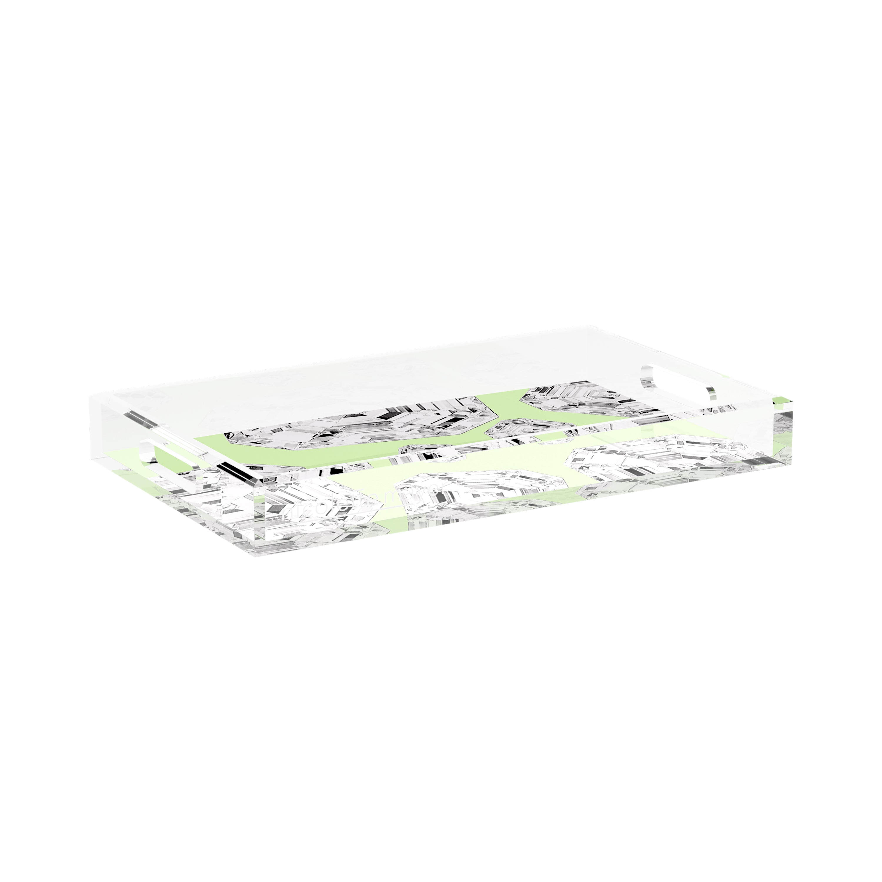 Got Rocks Gemstone Lime 17X10.5 Acrylic Tray - nicolettemayer.com
