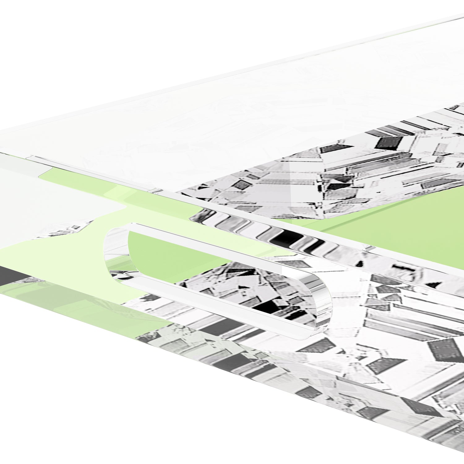 Got Rocks Gemstone Lime 17X10.5 Acrylic Tray - nicolettemayer.com
