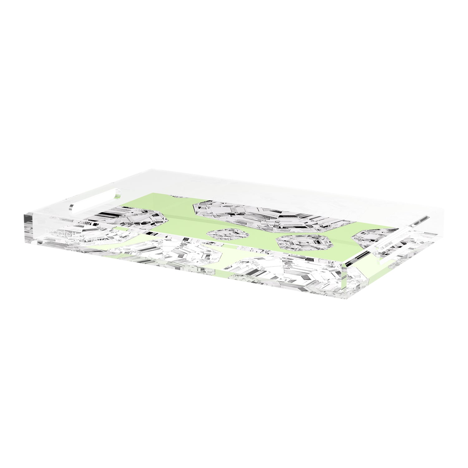 Got Rocks Gemstone Lime 22.5X14.5 Acrylic Tray - nicolettemayer.com
