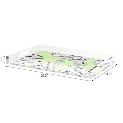 Got Rocks Gemstone Lime 22.5X14.5 Acrylic Tray - nicolettemayer.com
