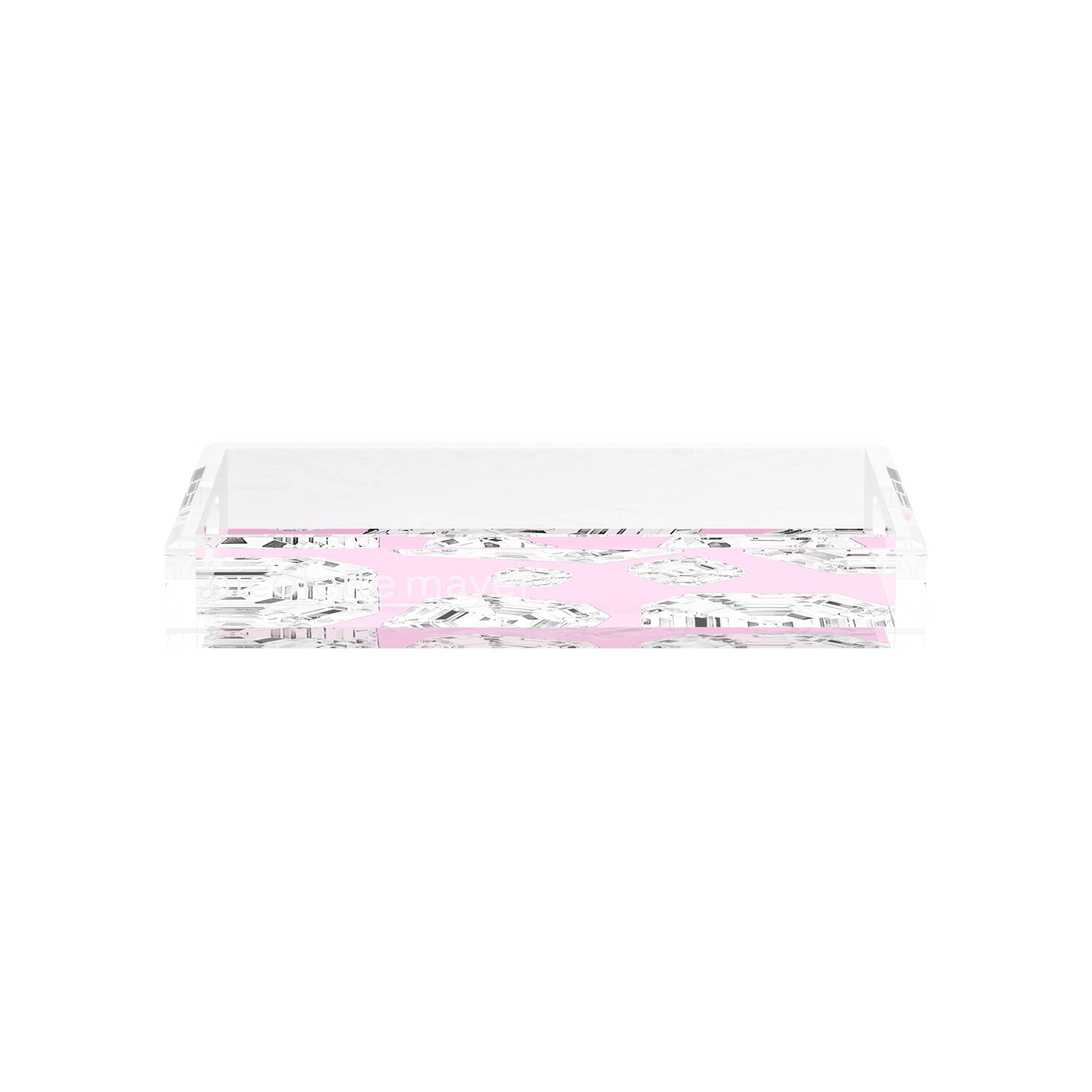 Got Rocks Gemstone Pink 12.5X7.75 Acrylic Tray - nicolettemayer.com
