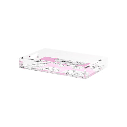 Got Rocks Gemstone Pink 12.5X7.75 Acrylic Tray - nicolettemayer.com

