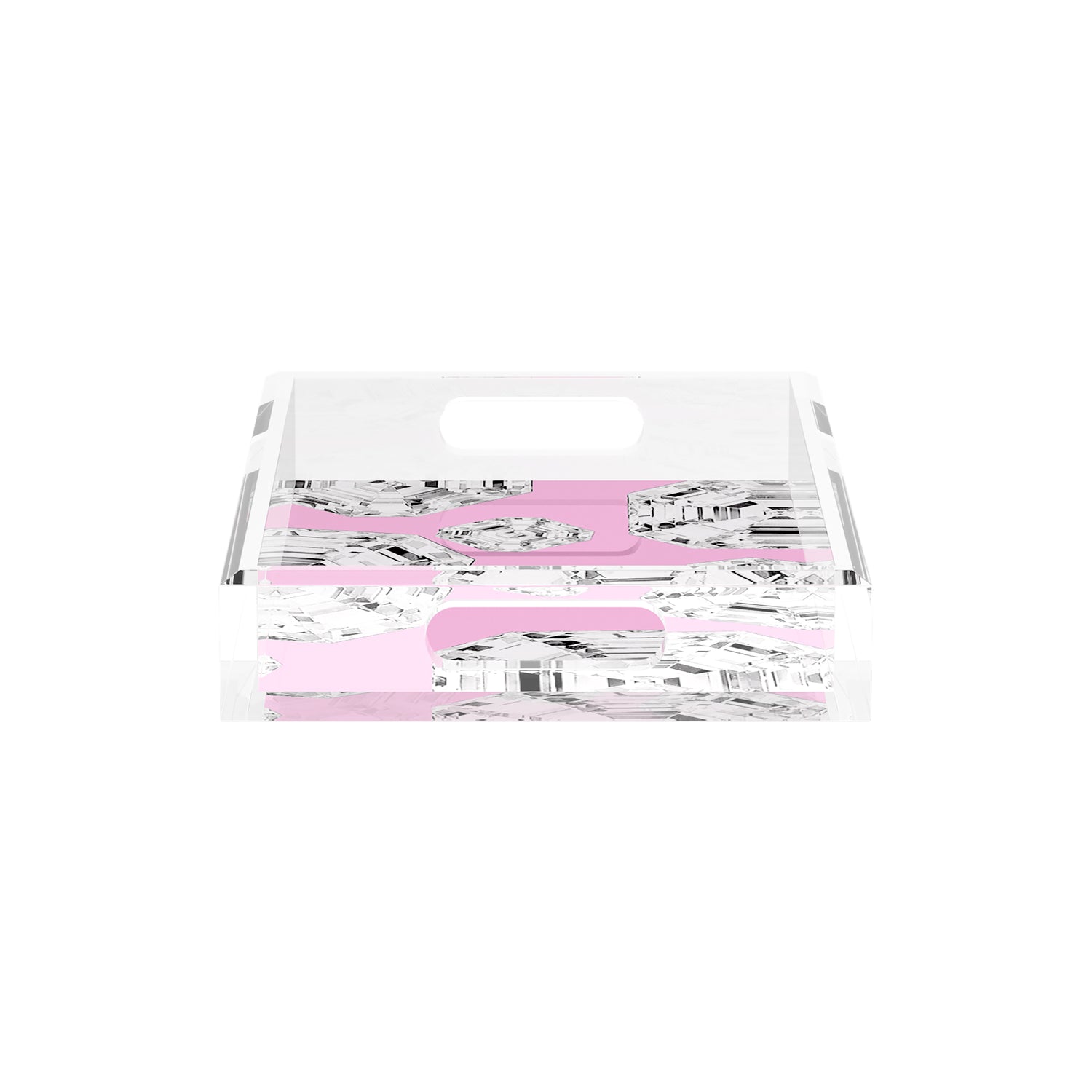 Got Rocks Gemstone Pink 12.5X7.75 Acrylic Tray - nicolettemayer.com
