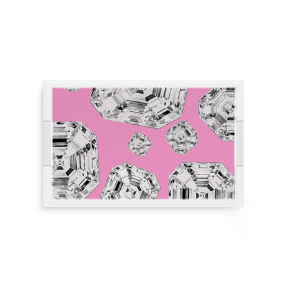 Got Rocks Gemstone Pink 12.5X7.75 Acrylic Tray - nicolettemayer.com
