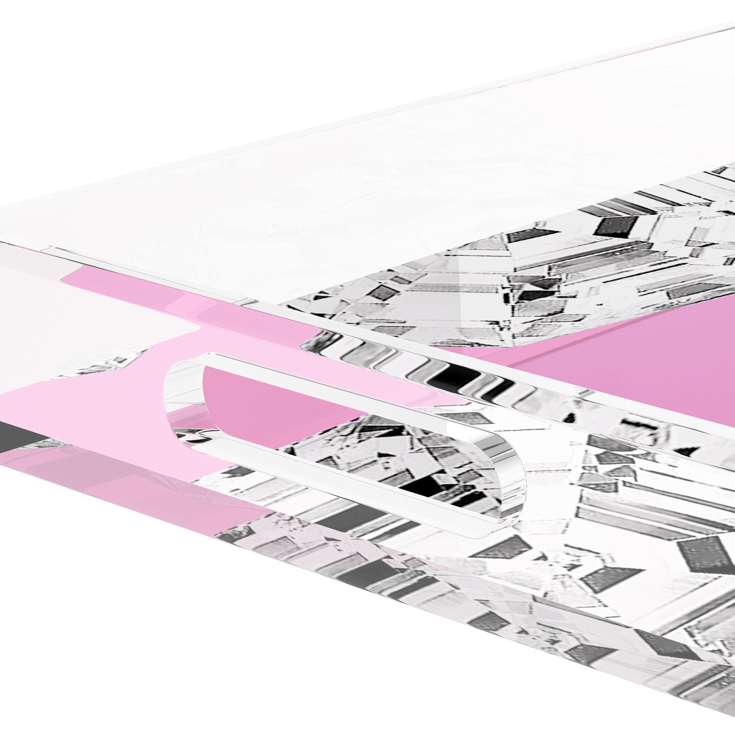 Got Rocks Gemstone Pink 12.5X7.75 Acrylic Tray - nicolettemayer.com
