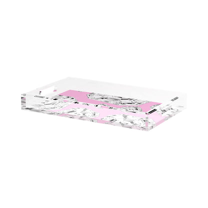 Got Rocks Gemstone Pink 17X10.5 Acrylic Tray - nicolettemayer.com
