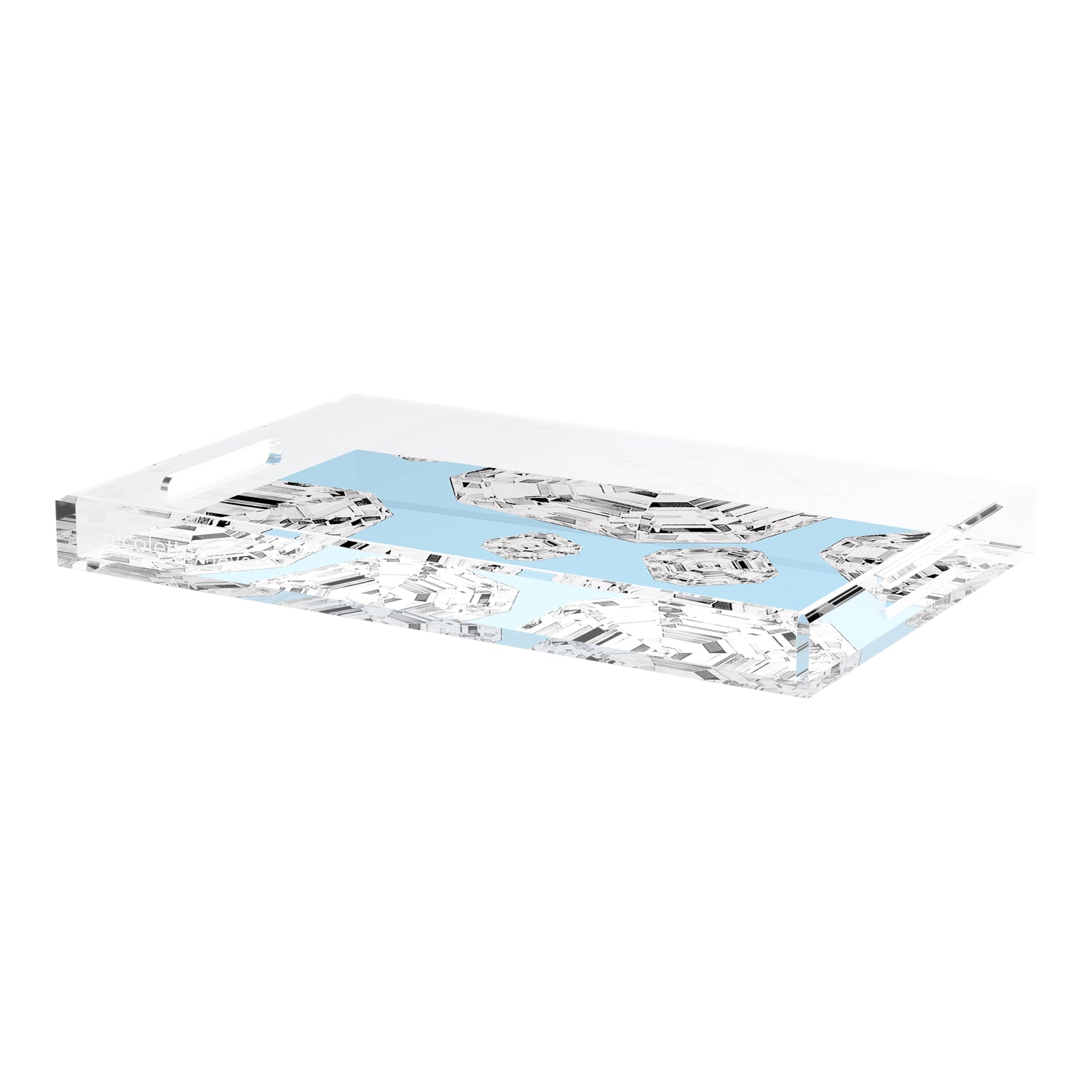 Got Rocks Gemstone Wedge 22.5X14.5 Acrylic Tray - nicolettemayer.com
