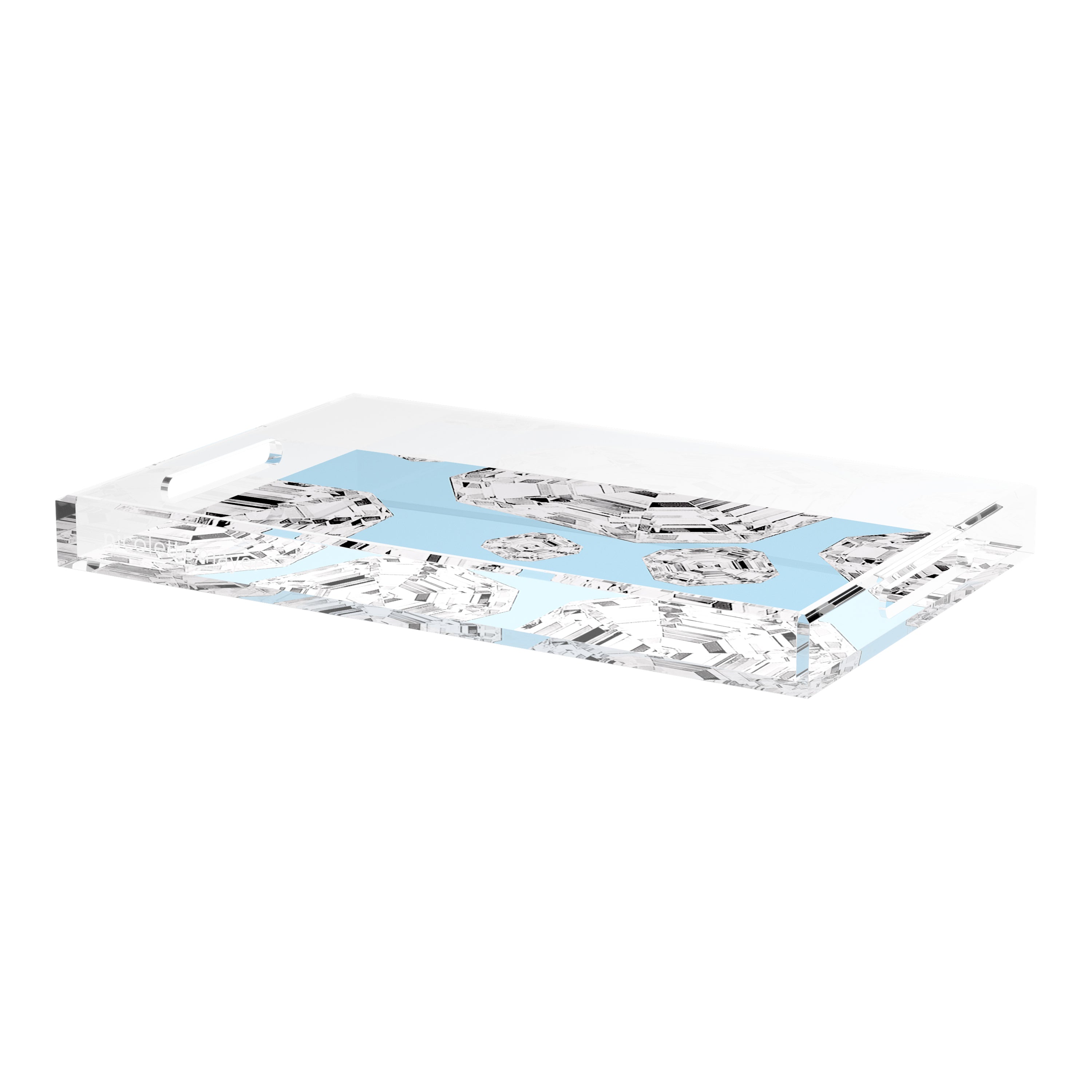 Got Rocks Gemstone Wedge 22.5X14.5 Acrylic Tray - nicolettemayer.com
