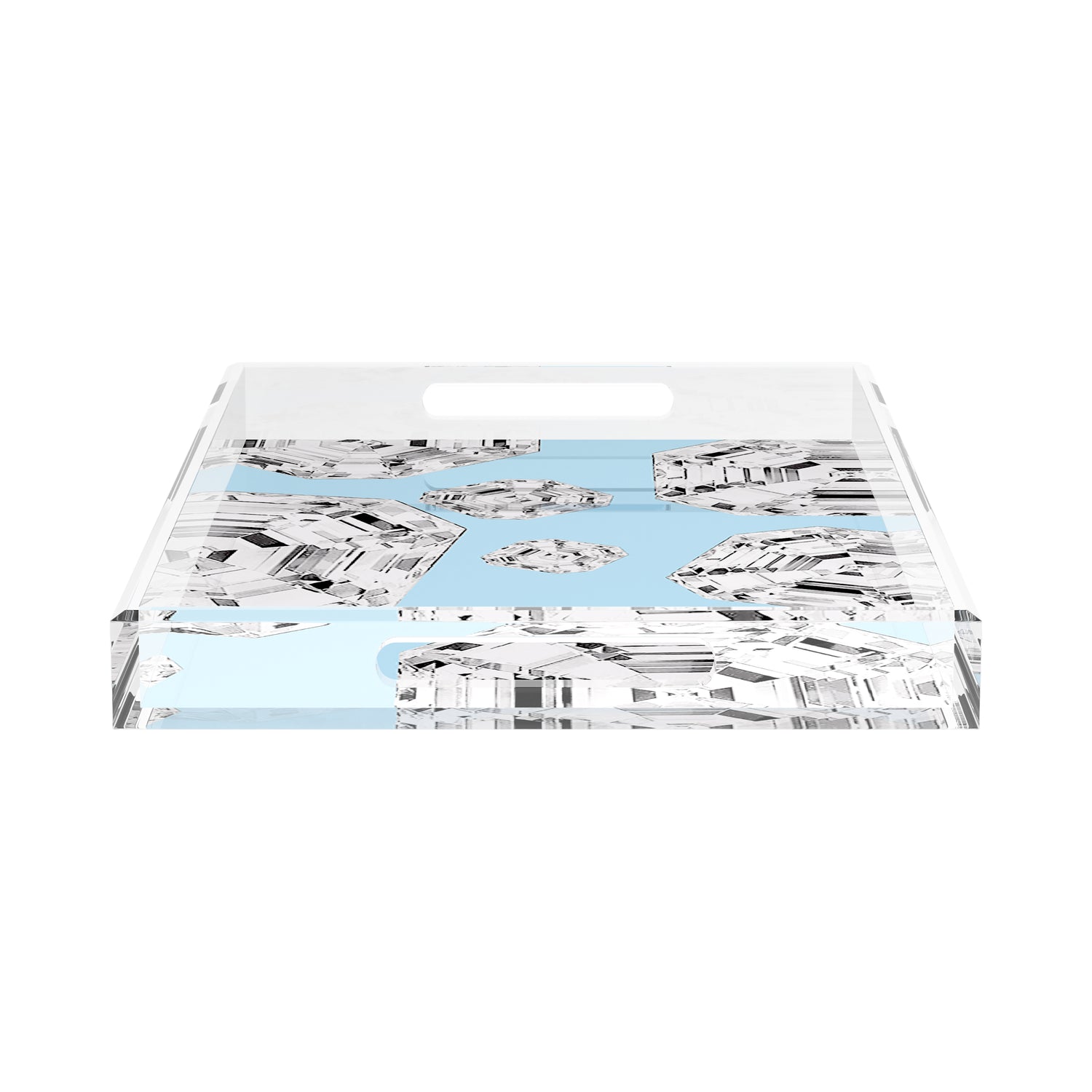 Got Rocks Gemstone Wedge 22.5X14.5 Acrylic Tray - nicolettemayer.com
