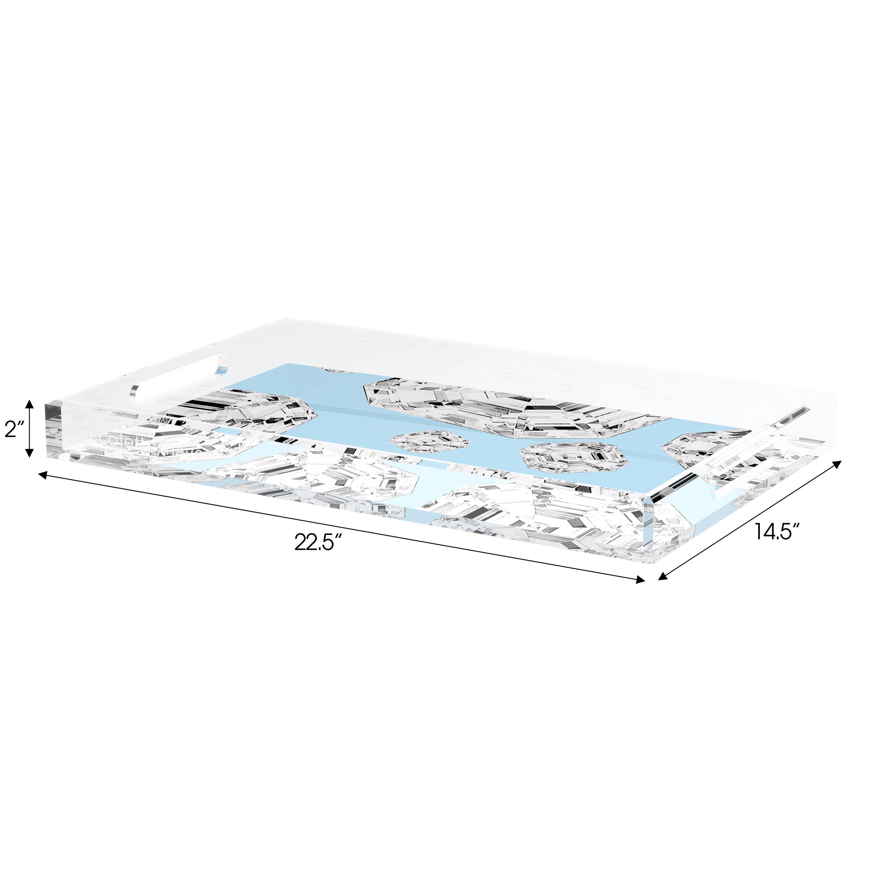 Got Rocks Gemstone Wedge 22.5X14.5 Acrylic Tray - nicolettemayer.com
