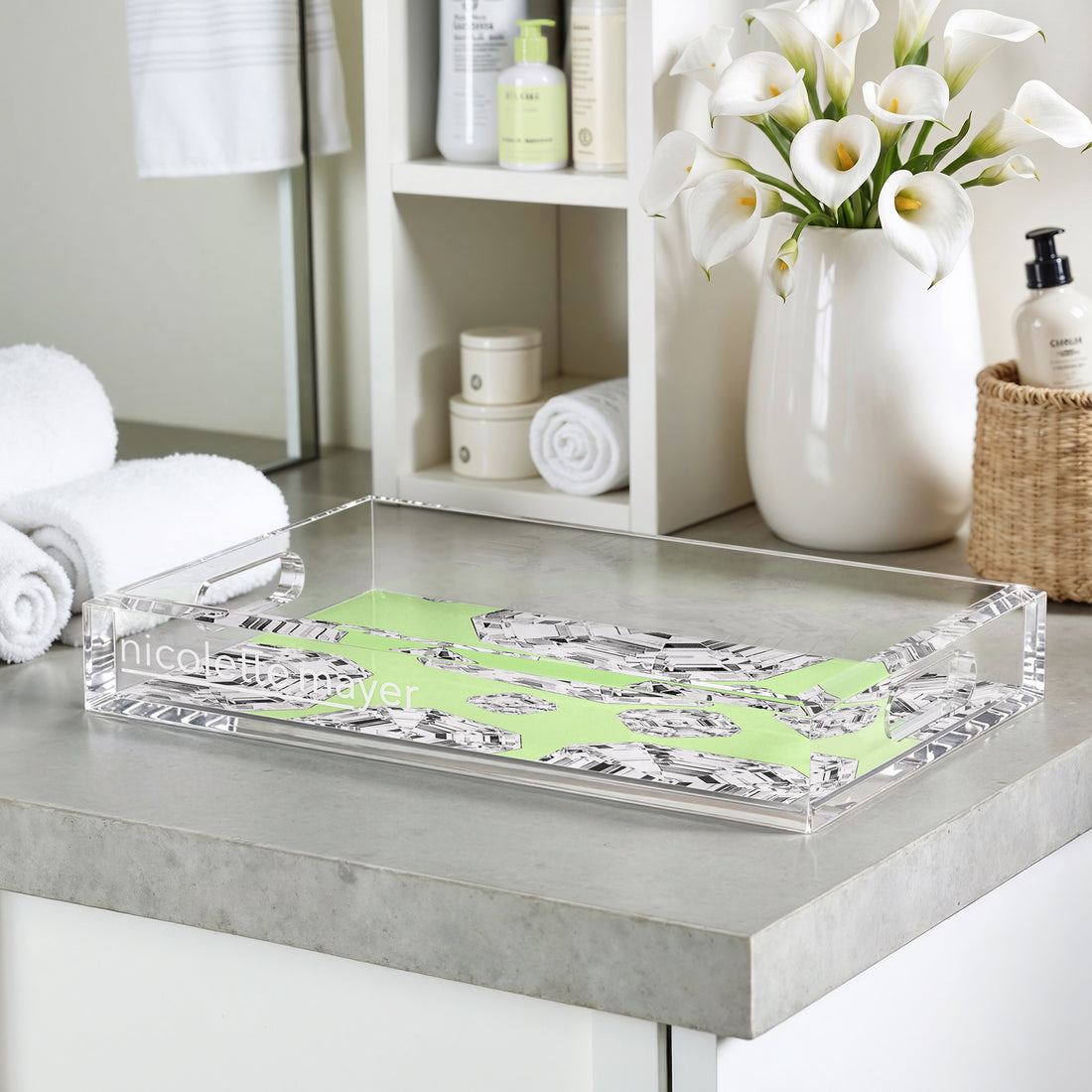 Got Rocks Gemstone Lime 12.5X7.75 Acrylic Tray - nicolettemayer.com
