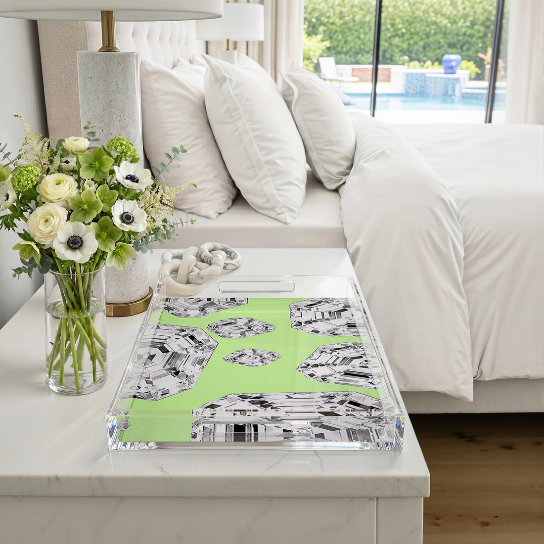 Got Rocks Gemstone Lime 22.5X14.5 Acrylic Tray - nicolettemayer.com
