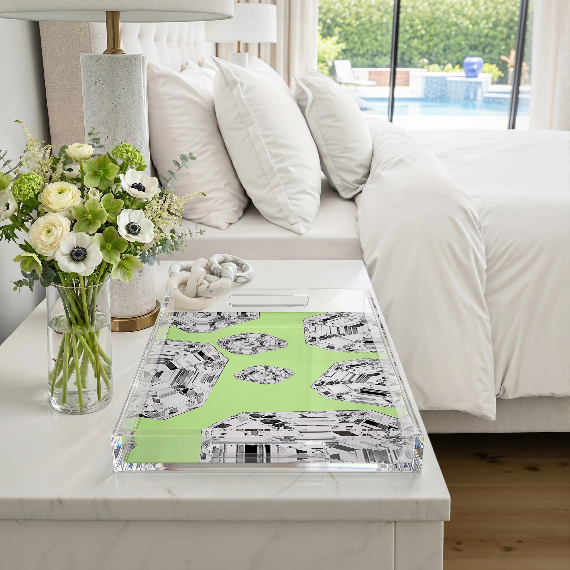 Got Rocks Gemstone Lime 22.5X14.5 Acrylic Tray - nicolettemayer.com
