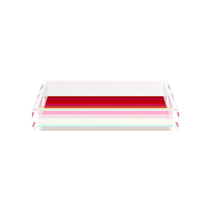 Gradient Red 12X12 Acrylic Tray - nicolettemayer.com
