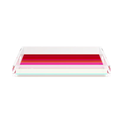 Gradient Red 15X15 Acrylic Tray - nicolettemayer.com
