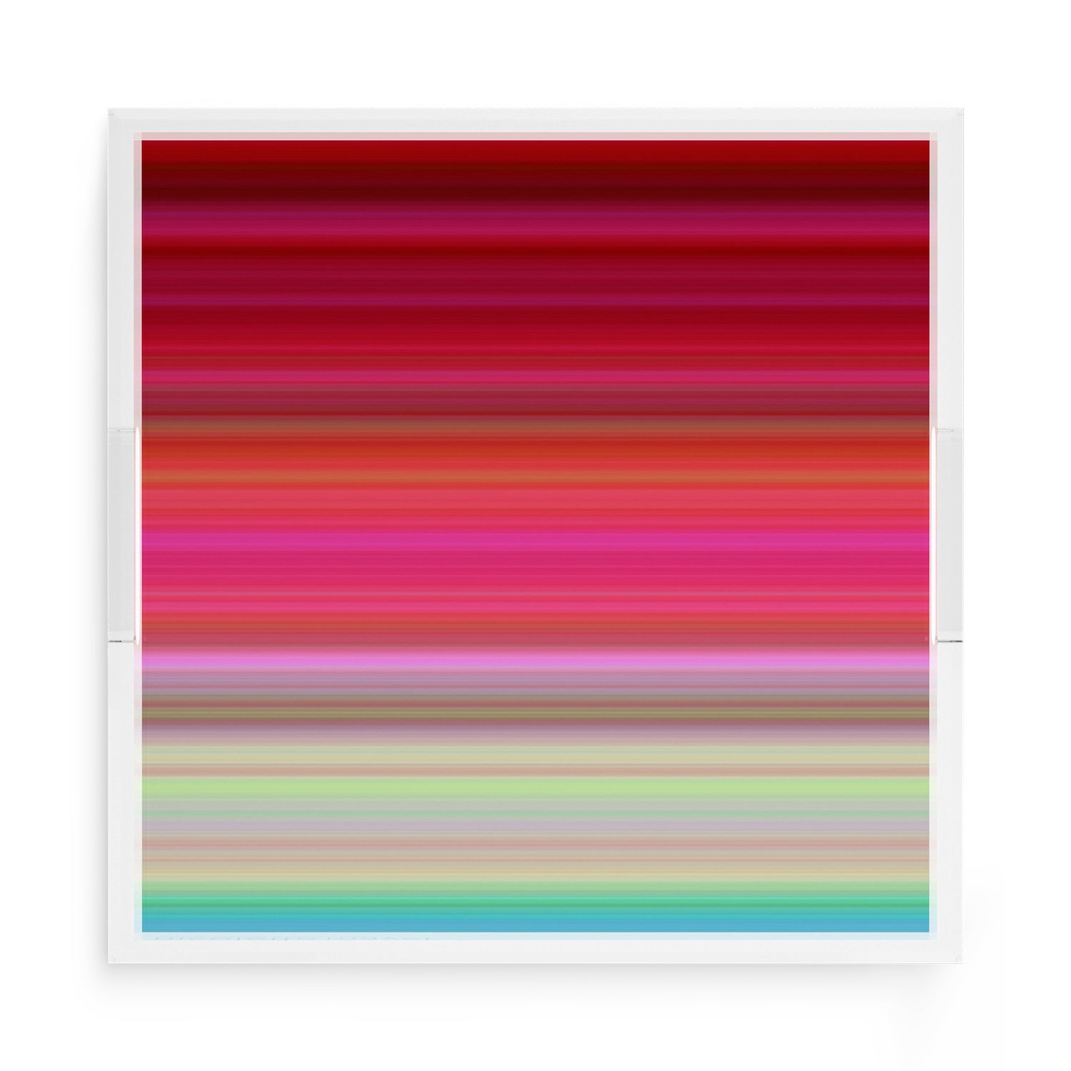 Gradient Red 15X15 Acrylic Tray - nicolettemayer.com

