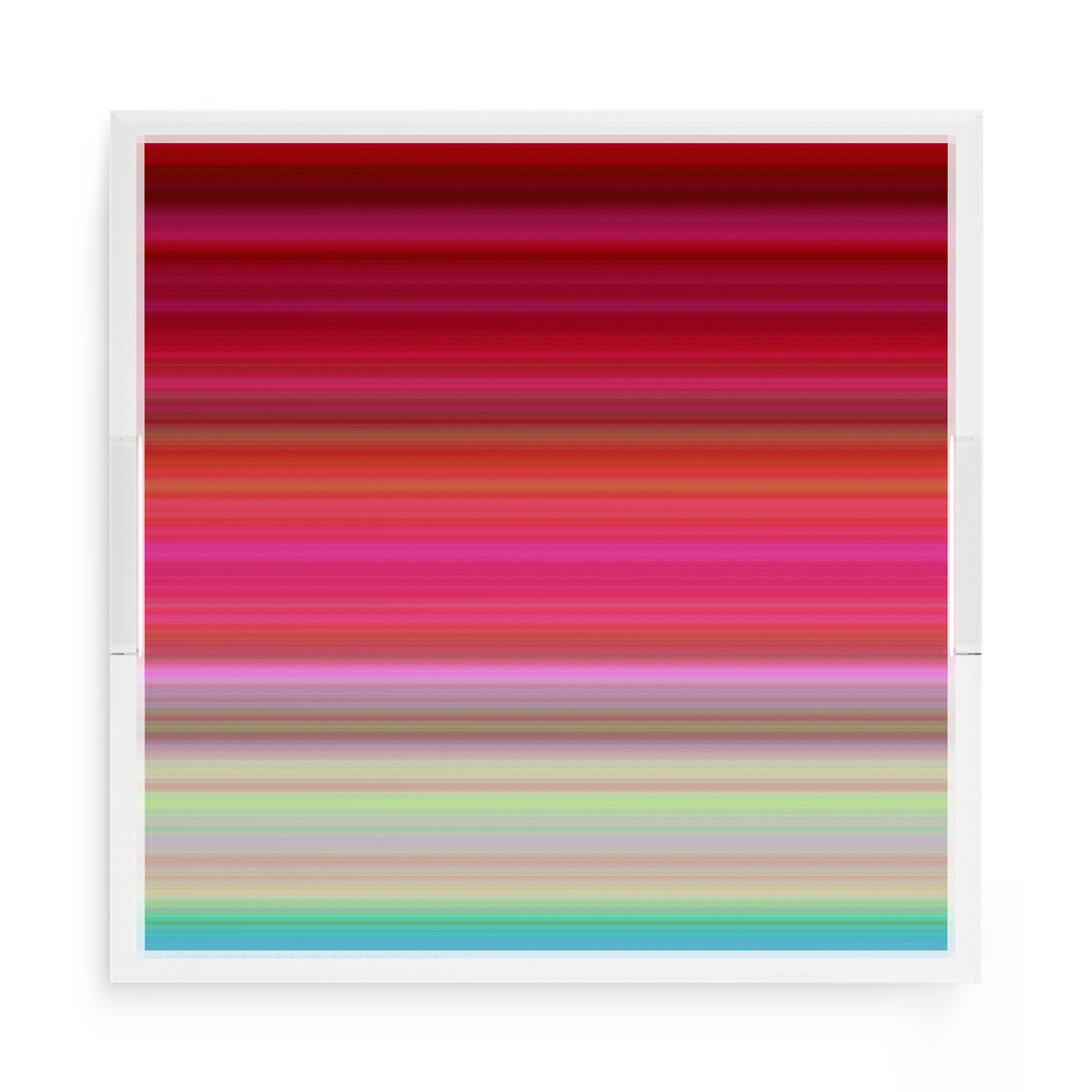 Gradient Red 15X15 Acrylic Tray - nicolettemayer.com
